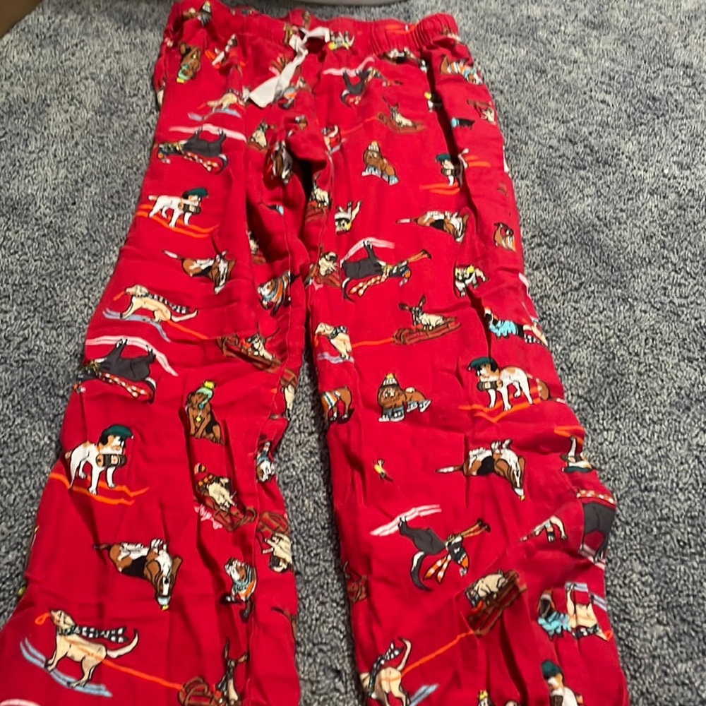 Old Navy pajama pants. Winter dogs